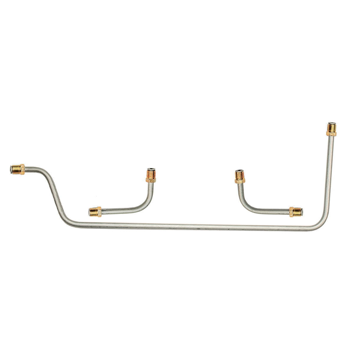 1958-61 Chevrolet Corvette 283CID 245hp & 270hp Dual Quad 5/16" Pump to Carb Lines 3pc, Stainless