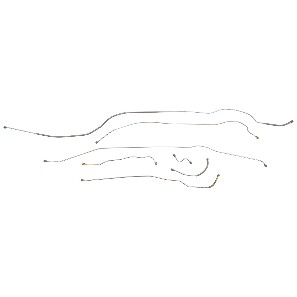 1950 Chrysler Royal/Windsor 125.5" WB Manual Brake Line Kit 7pc, Stainless