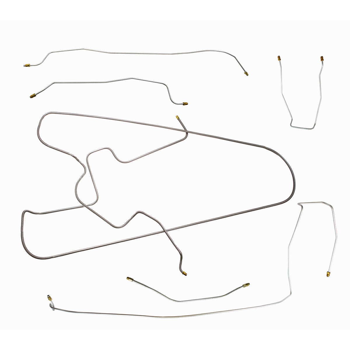 1960 Chrysler 300F/New Yorker/Saratoga Power Drum Brake Line Kit 6pc, Stainless