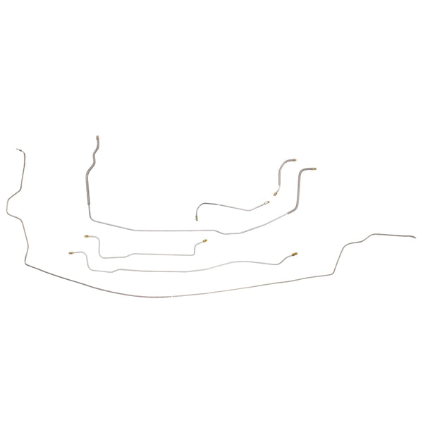 1964 Dodge Polara/330 B-Body Manual Drum Brake Line Kit 6pc, Stainless