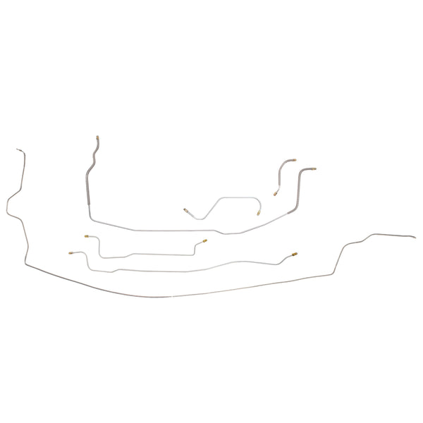1964 Dodge Polara/330 B-Body Power Drum Brake Line Kit 6pc, Stainless