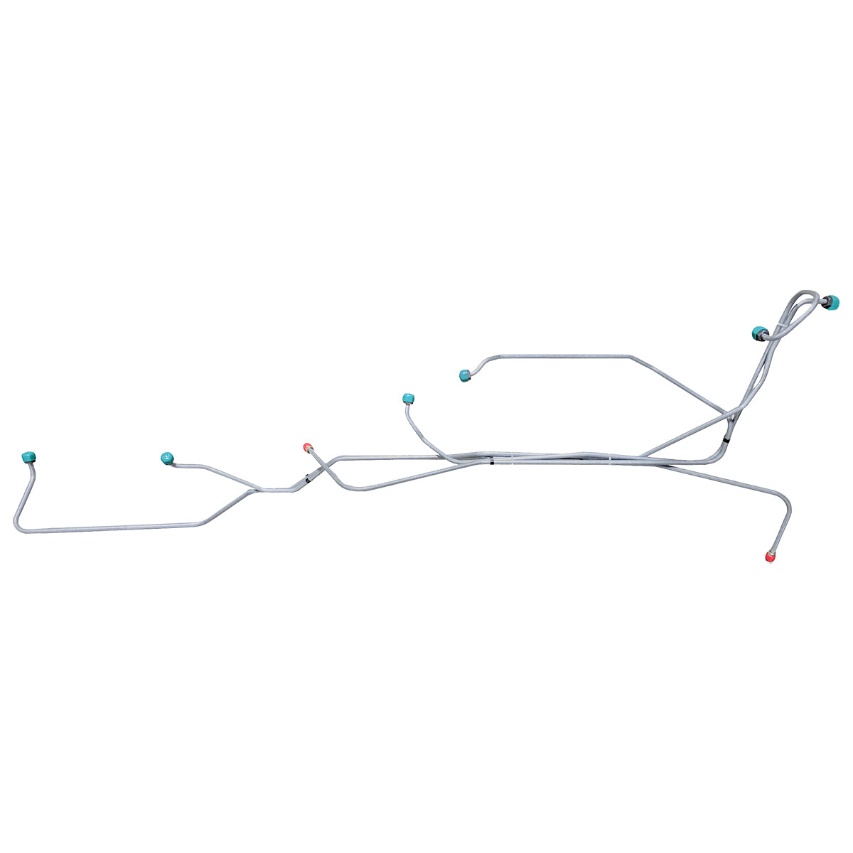 1966-69 Dodge Coronet Charger With Hideaway Headlights Hemi 727 w/Aux. Cooler 5/16" Trans Cooler Lines 4pc, Stainless