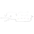 1968-69 Dodge A-Body Dart 2pc F to R, 8 3/4 Rear Manual Disc Brake Line Kit 8pc, Stainless