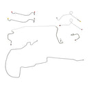 1971 A-Body Dart 111" WB 8-3/4 Rear Axle 1pc F to R Power Disc Brake Line Kit 7pc, Stainless