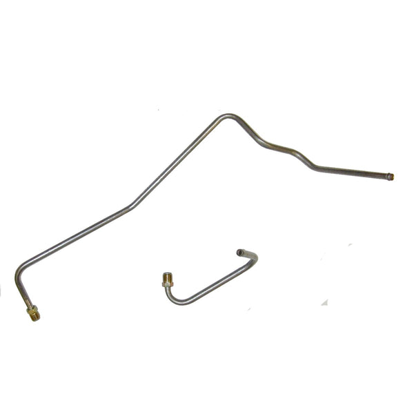 1967-72 Dodge A-Body 383cid 440cid 4bbl Carter AVS 5/16" Pump to Carb Lines 2pc, Stainless