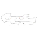 1974 Dodge Challenger Power Disc Brake Line Kit 7pc, Stainless