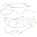 2002-04 Dodge Dakota 4WD Ext. Cab Shortbed w/Four-Wheel Disc w/ABS Brake Line Kit 12pc, Stainless