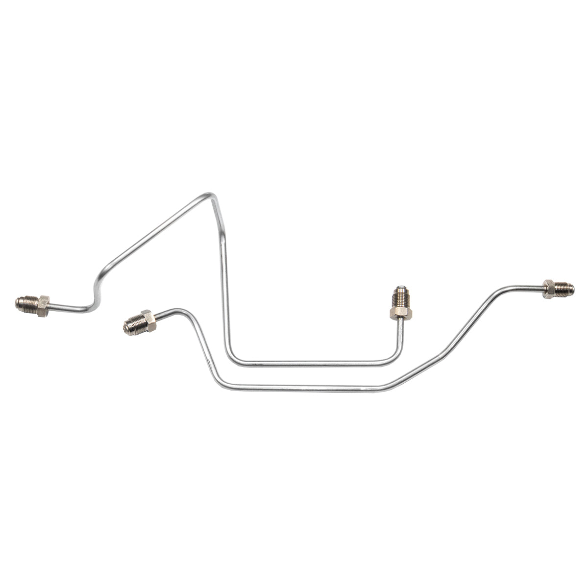 2002-04 Dodge Dakota 4WD Four-Wheel Disc Rear ABS Master Cylinder Brake Lines 2pc, Stainless