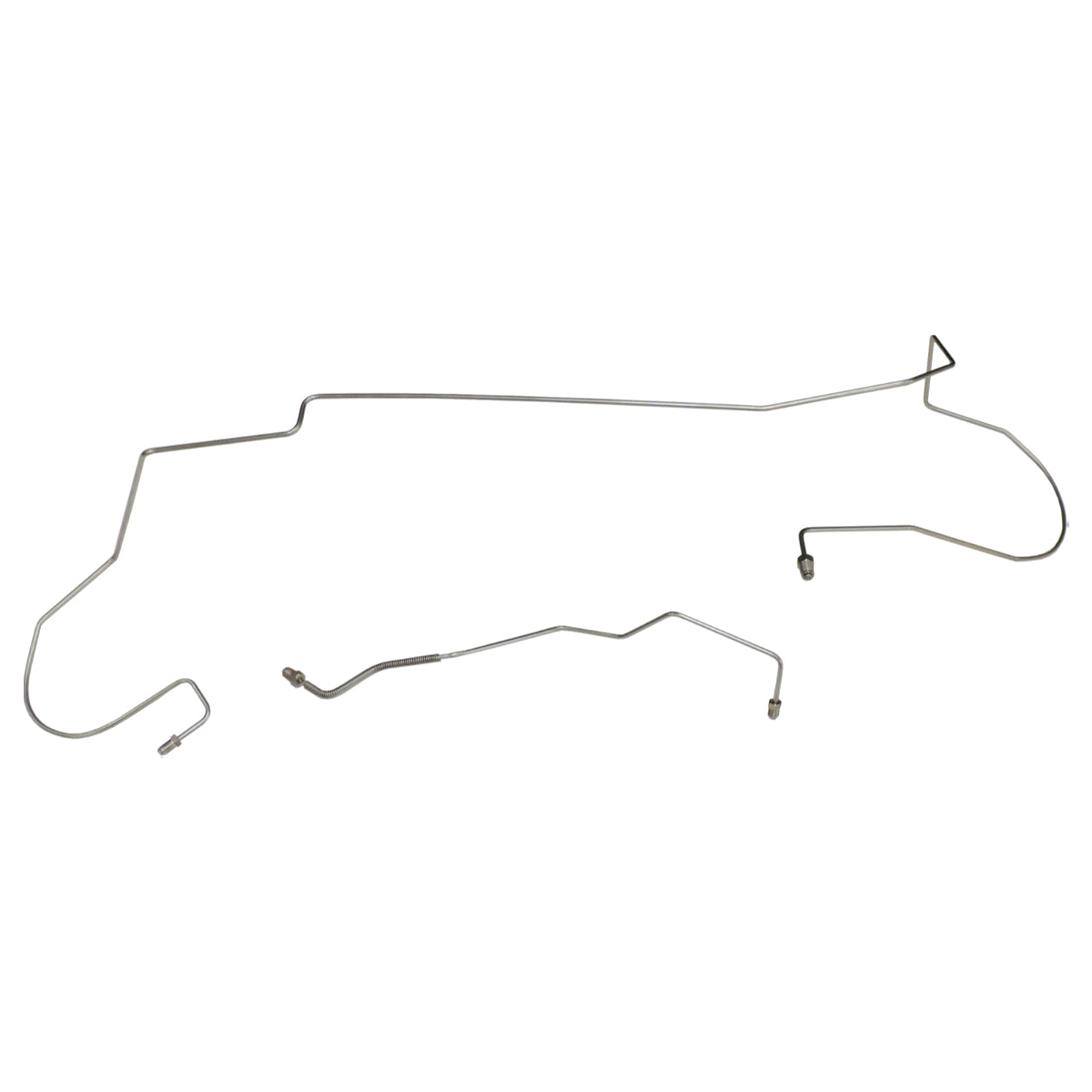 2002-04 Dodge Dakota 4x4 Four Wheel Disc Right & Left Front Brake Lines, 2pc, Stainless