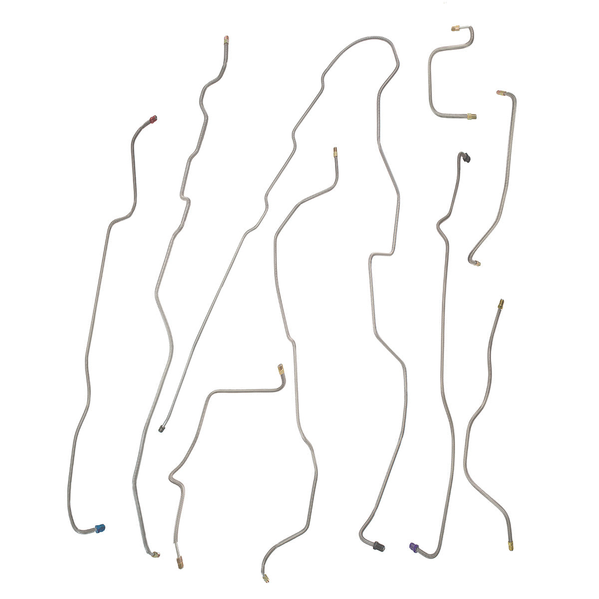 1989 Dodge Dakota Shelby 2WD Reg Cab Shortbed Brake Line Kit - Stainless