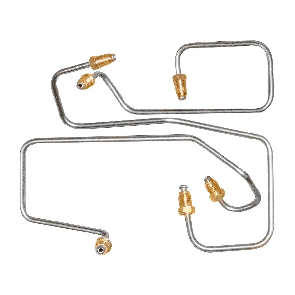 1997-02 Dodge Dakota Rear Drum ABS Master Cylinder Brake Lines 3pc, Stainless