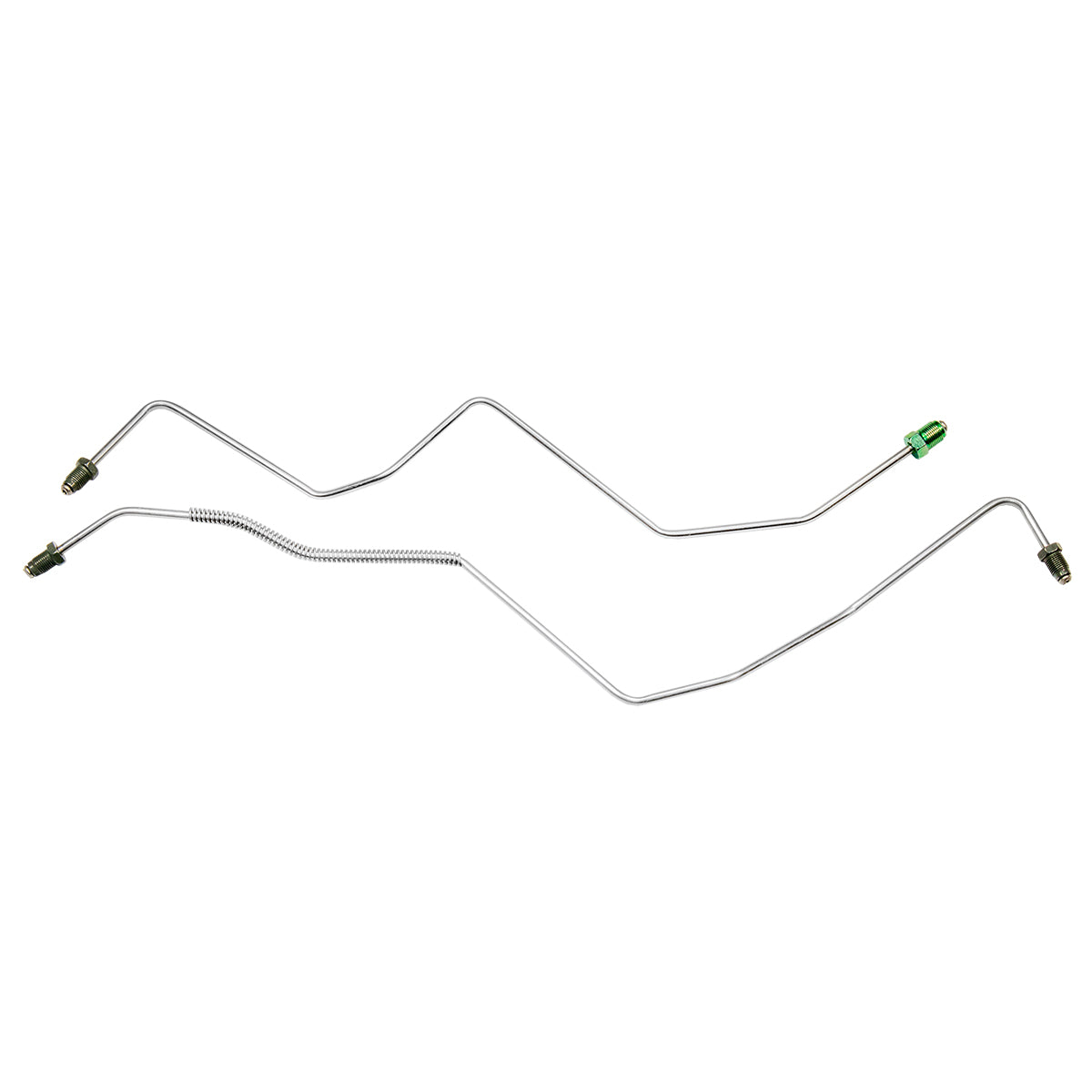 1997-02 Dodge Dakota 4WD Front Disc/Rear Drum w/ABS Prop Valve to Front, ABS to Rear Brake Lines 2pc, Stainless