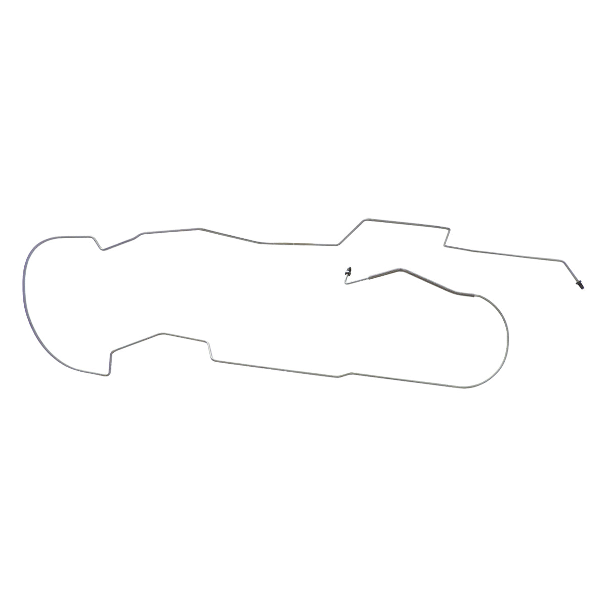 1997-02 Dodge Dakota 2WD Std. Cab Shortbed Front Disc/Rear Drum ABS 3/16" F to R Brake Line 1pc, Stainless