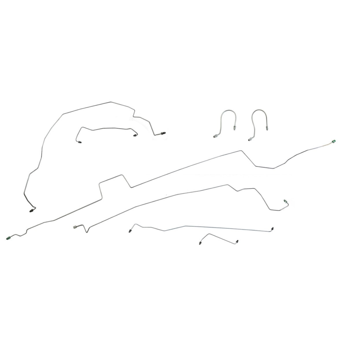 2004-06 Dodge Durango V6 4x4 Disc Brakes with ABS Preformed Brake Line Kit 8pc Stainless