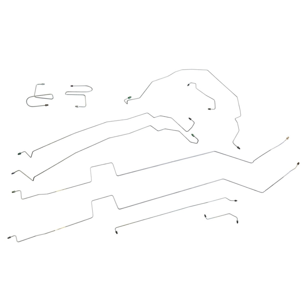 2007-09 Dodge Durango V6 4x4 4Wheel Disc w/ ABS & Traction Control Preformed Brake Line Kit 10pc Stainless