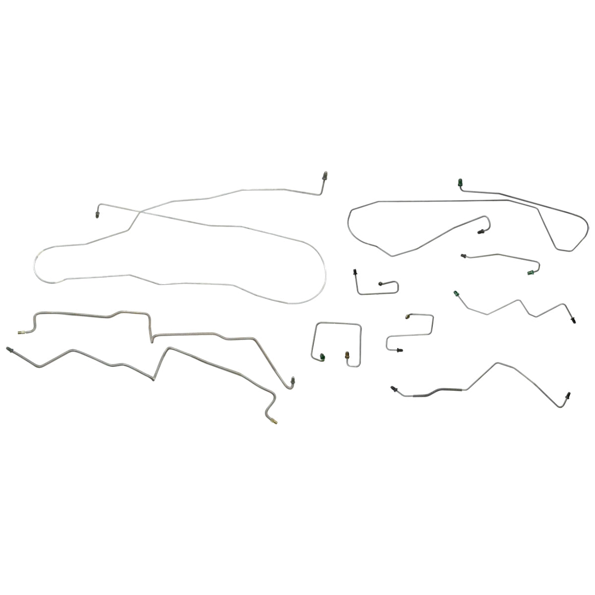 1998-02 Dodge Durango V6 4WD Front Disc/Rear Drum w/ABS Complete Brake Line Kit 10pc, Stainless