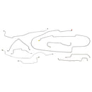 1990-93 Dodge Truck 4WD 1/2-Ton Std. Cab Longbed Power Disc Brake Line Kit 9pc, Stainless