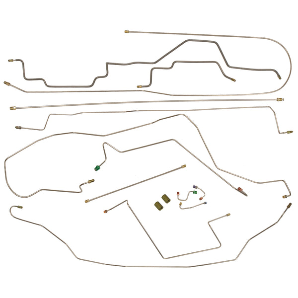 1995-97 Dodge Ram 2500 2wd & 4wd All Cab & Bed Sizes Rear ABS Dana 60 Or 70 Axle Complete Brake Line Kit, Stainless