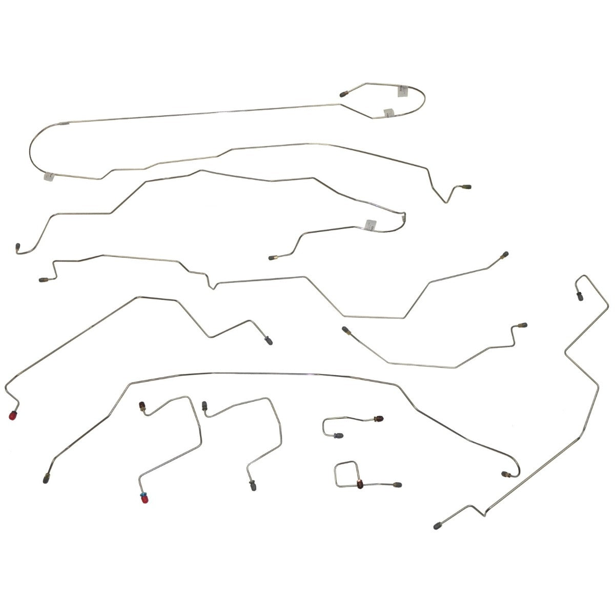 1998-01 Dodge Ram 1500 2500 2wd Or 4wd Std. Cab Short Bed Rear ABS Rear Drum Brake Line Kit 13pc, Stainless