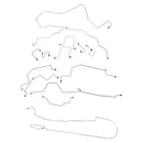 1998-01 Dodge Ram 1500 2500 2wd & 4wd Std Cab Short Bed Four-Wheel ABS Rear Drum Brake Line Kit 14pc, Stainless