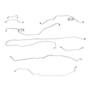 1978-79 Ford Bronco 4WD Power Disc Complete Brake Line Kit 8pc, Stainless