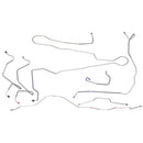 1980-85 Ford Bronco Full Size 4wd Power Disc Brake Line Kit 7pc, Stainless