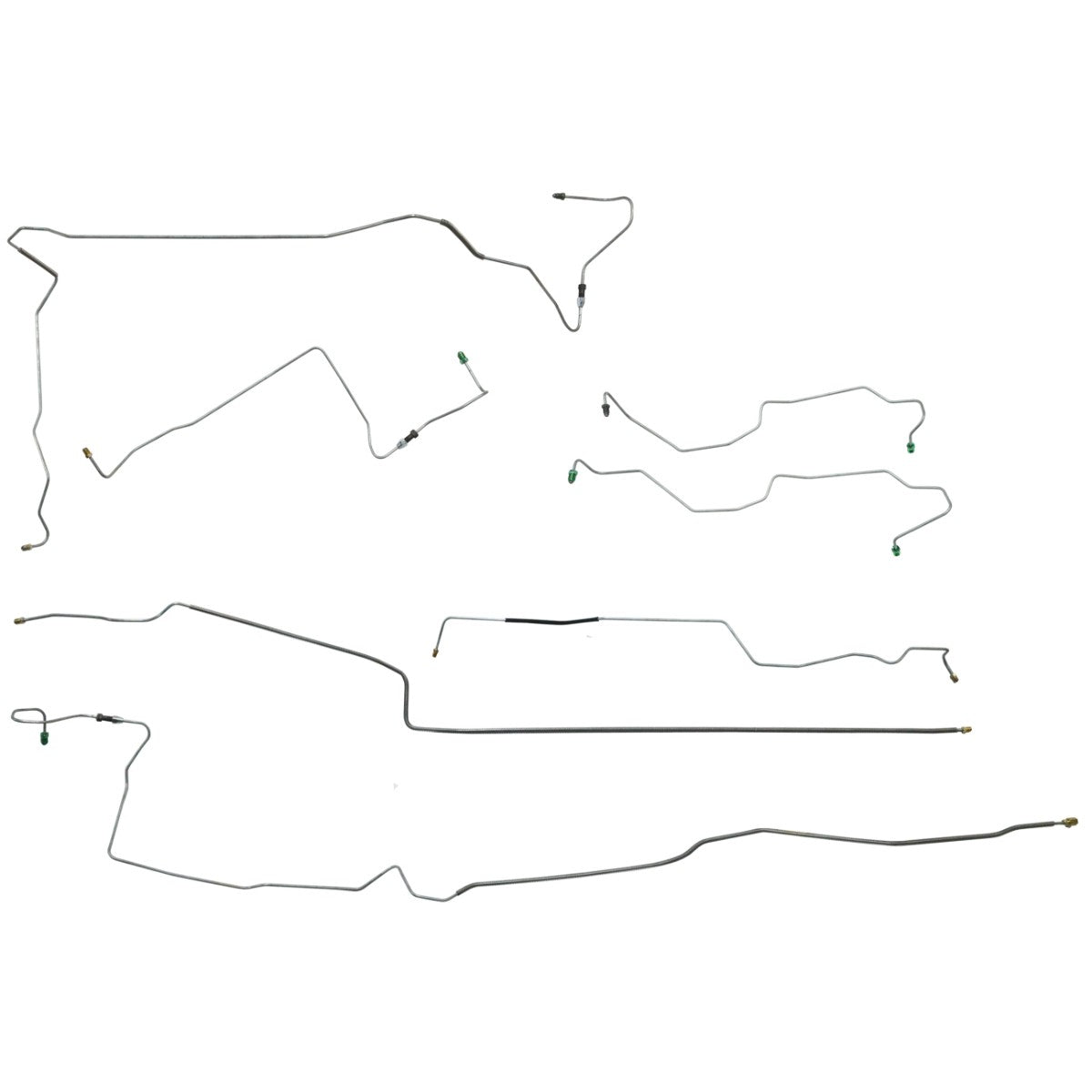 2002-10 Ford Explorer 4WD, Four-Wheel Disc w/ABS, 4 Door, Complete Brake Line Kit 11pc, Stainless