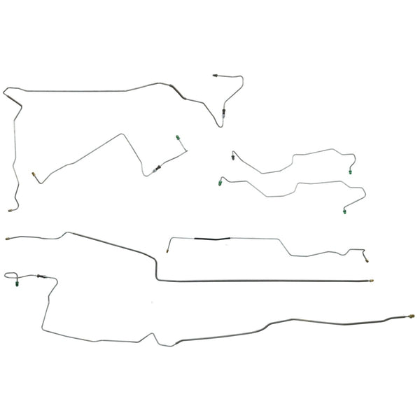 2002-10 Ford Explorer 4WD, Four-Wheel Disc w/ABS, 4 Door, Complete Brake Line Kit 11pc, Stainless