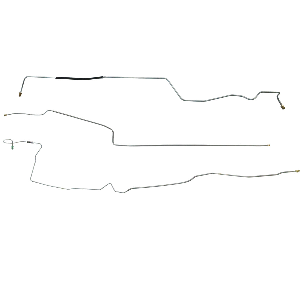 2002-10 Ford Explorer 4WD Four-Wheel Disc w/ABS Mid Chassis Brake Line Kit 3pc, Stainless