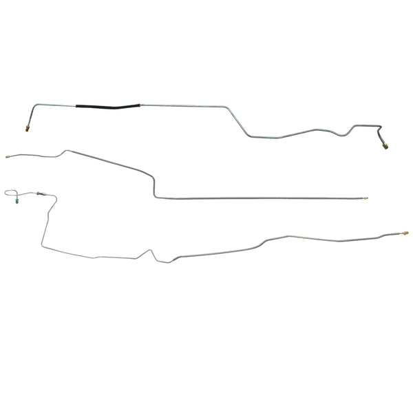 2002-05 Ford Explorer 4WD Four-Wheel Disc w/ABS Mid Chassis Brake Line Kit 3pc, Stainless