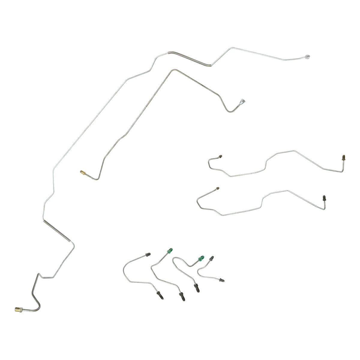 2006-10 Ford Explorer 4x4 Four Wheel ABS + Traction Control 4 Door, Front Brake Line Kit 6pc Stainless