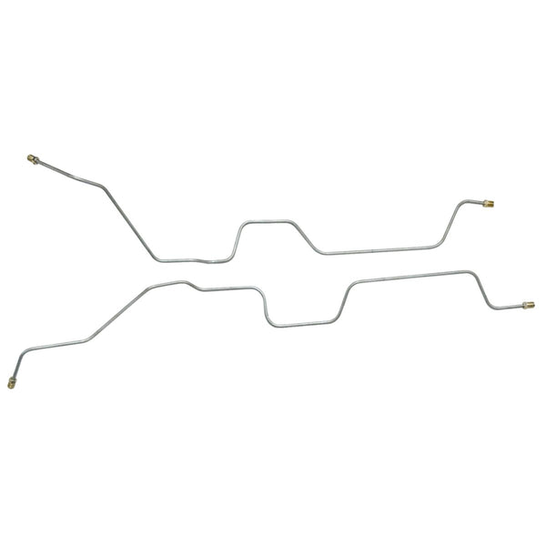 1991-94 Ford Explorer 4WD Two-Door Front Disc/Rear Drum w/Four-Wheel ABS 3/16" Rear Axle Brake Lines 2pc, Stainless
