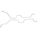 1991-94 Ford Explorer 4WD Two-Door Front Disc/Rear Drum w/Four-Wheel ABS 3/16" Rear Axle Brake Lines 2pc, Stainless