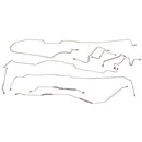 1970-71 Ford Torino Fairlane Power Disc Brake Line Kit 9pc, Stainless
