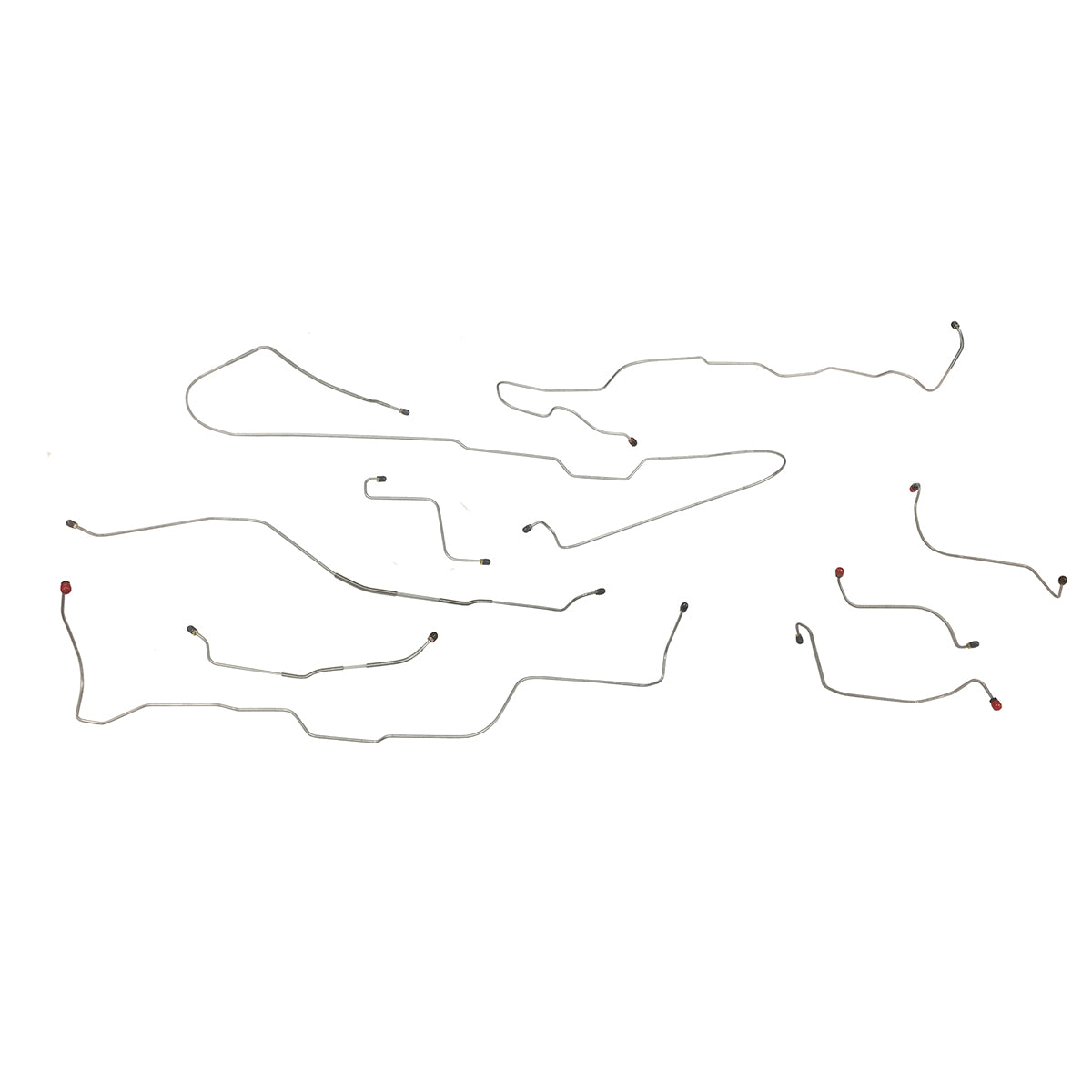 1967-69 Ford Falcon Power Disc Brake Line Kit 9pc, Stainless