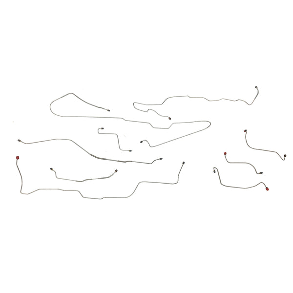 1967-69 Ford Falcon Power Disc Brake Line Kit 9pc, Stainless
