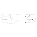 1964-65 Ford Mustang Factory Dual Exhaust Manual Drum Brake Line Kit 6pc, Stainless