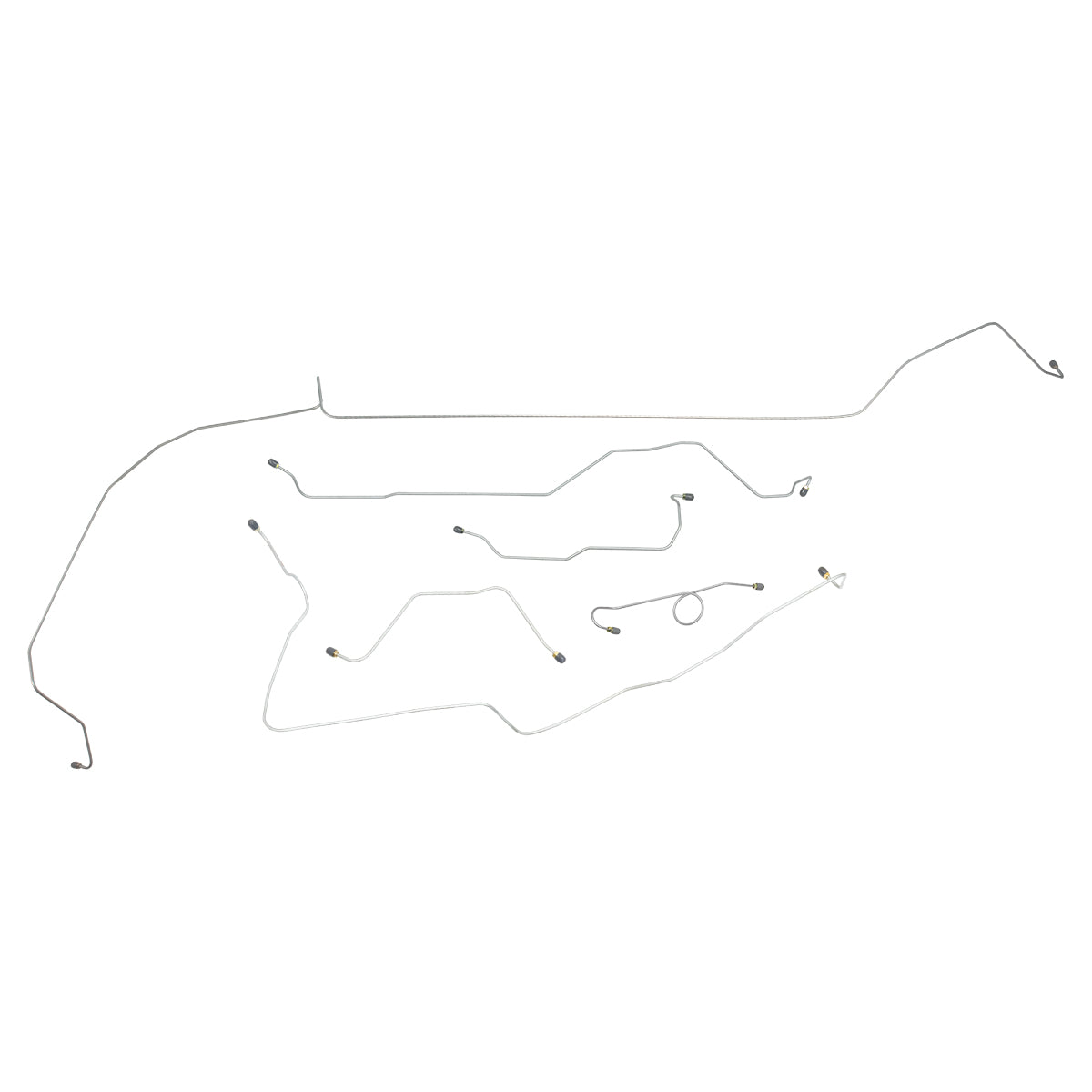 1966 Ford Mustang Power Disc Brake Line Kit 6pc, Stainless