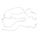 1998-02 Ford Crown Victoria Lincoln Town Car Mercury Grand Marquis Four-Wheel Disc w/o ABS Complete Brake Line Kit 5pc, Stainless