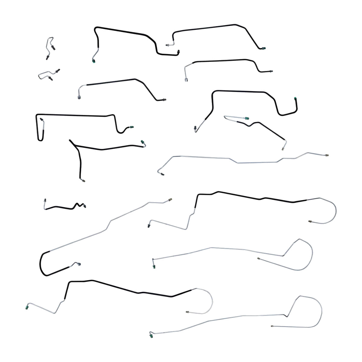1995-99 Ford/Mercury Taurus/Sable Four-Wheel Disc w/ABS and Load Valve Complete Brake Line Kit 11pc, Stainless