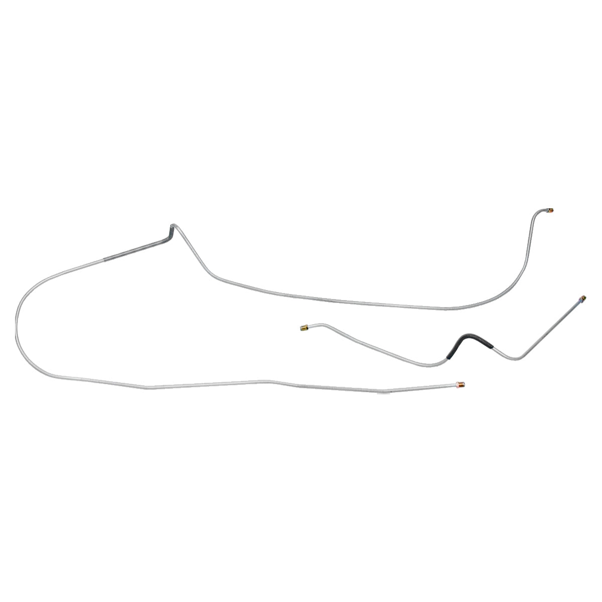 1949-51 Ford Special/Super V8 5/16" Main Fuel Lines 2pc, Stainless