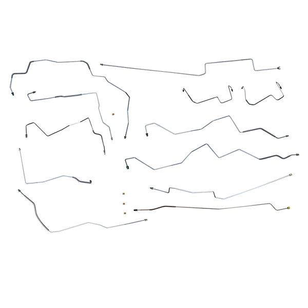 2002-06 Ford/Lincoln Expedition/Navigator 4WD w/Four-Wheel ABS w/o TC Complete Brake Line Kit 14pc, Stainless