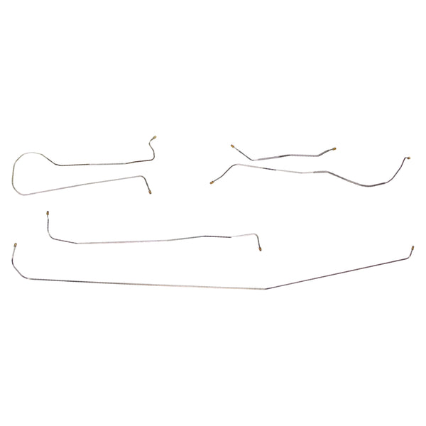 1947-52 Ford F1 2WD 1/2-Ton Shortbed Drum Brake 3/16" O.D. Complete Brake Line Kit, 5pc, Stainless