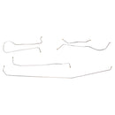 1947-52 Ford F1 2WD 1/2-Ton Shortbed Drum Brake 3/16" O.D. Complete Brake Line Kit, 5pc, Stainless