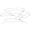 1967-70 Ford F100 F150 2WD Std. Cab Shortbed Manual Drum Brake Line Kit 8pc, Stainless