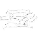 1967-70 Ford F-250 2wd Manual Drum Brake Line Kit Longbed, 8pc Stainless