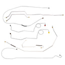 1971 Ford F-250 2wd Complete Manual Disc Brake Line Kit Long Bed, 8pc, Stainless