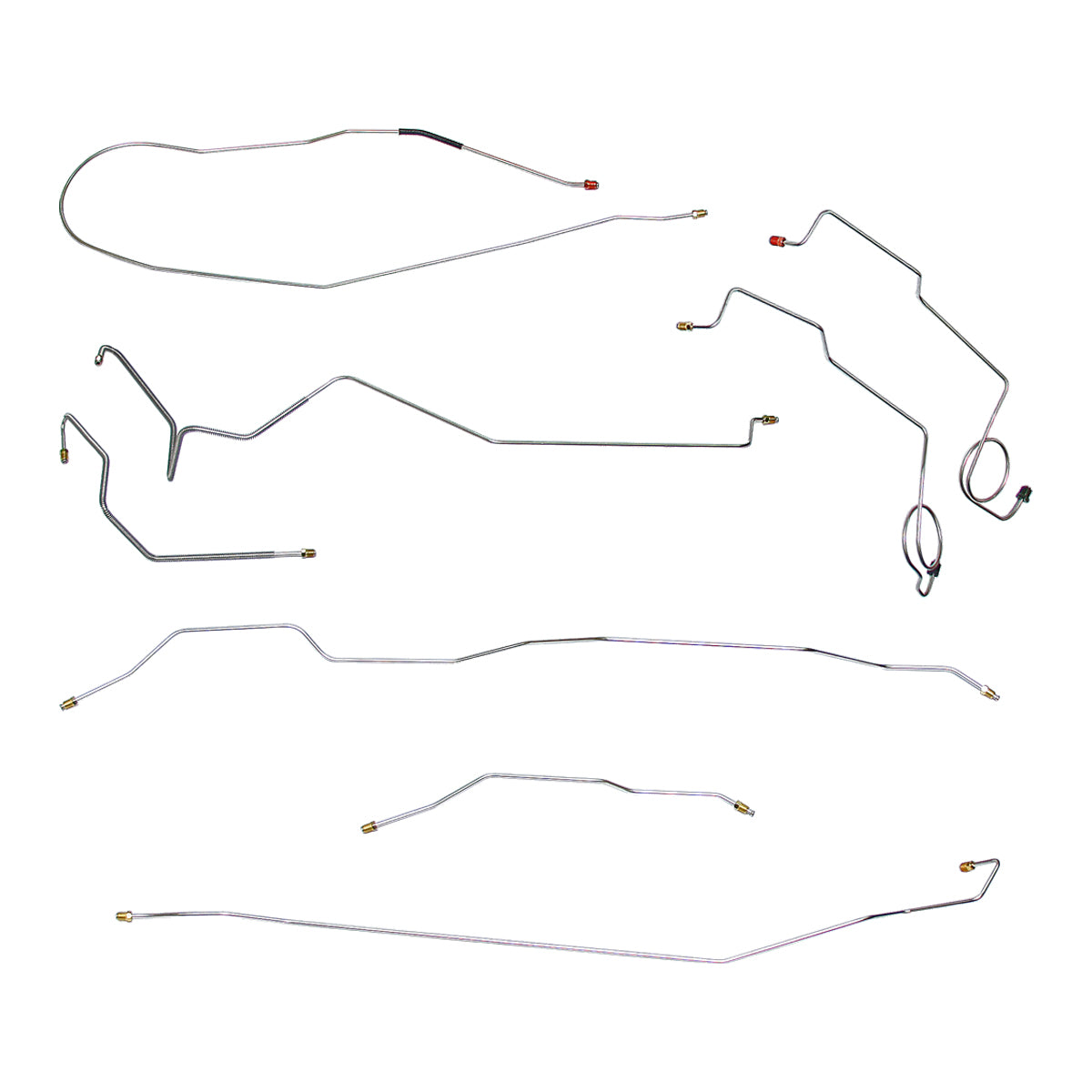1972 Ford F100 F150 Short Bed 2wd Power Disc Brake Line Kit 8pc Stainless
