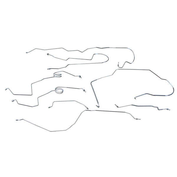 1976-79 Ford F100 F150 4WD Std Cab Shortbed Power Disc Brake Line Kit Stainless