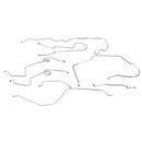 1976-79 Ford F100 F150 4WD Std Cab Shortbed Power Disc Brake Line Kit Stainless